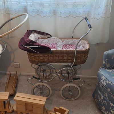 Vintage baby stroller