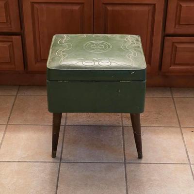 Sale Photo Thumbnail #168: Mid century modern stool or ottoman with storage