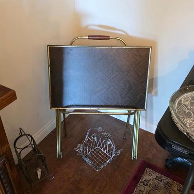 Sale Photo Thumbnail #84: Vintage mid century TV tray set