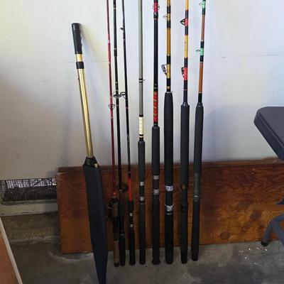 Fishing poles for salt water and fresh water