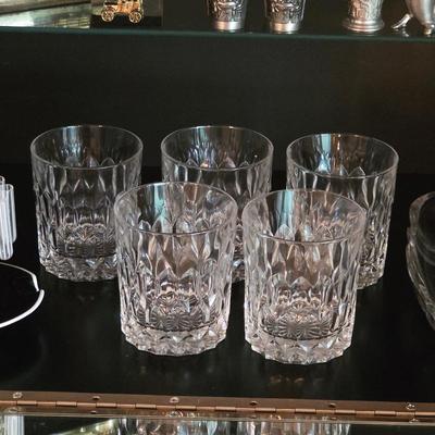 Sale Photo Thumbnail #51: Vintage crystal glasses