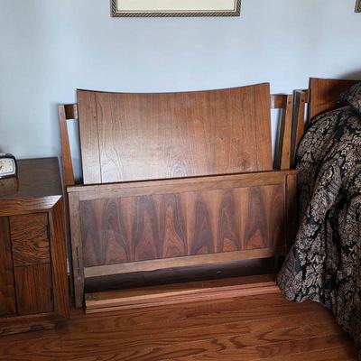 Sale Photo Thumbnail #156: Lane mid century modern twin beds (two available)