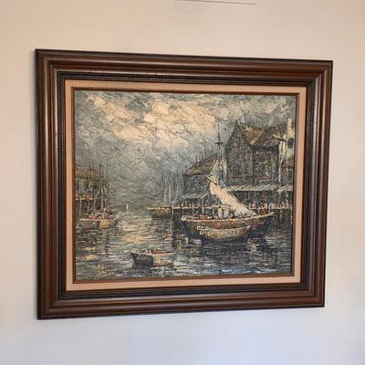 Sale Photo Thumbnail #89: Vintage Bartolucci oil painting on canvas