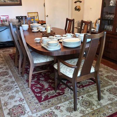 Sale Photo Thumbnail #62: Lane mid century modern dining set