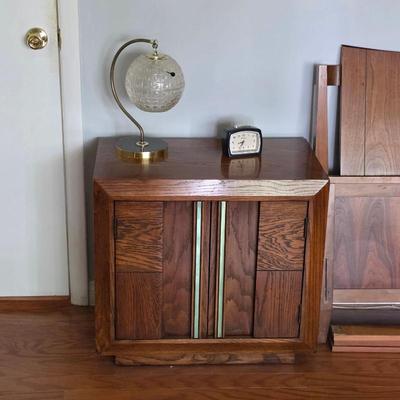 Sale Photo Thumbnail #154: Lane mid century brutalist nightstand