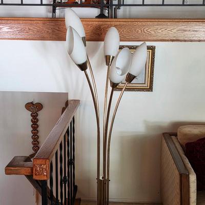 Mid century modern tulip floor lamp
