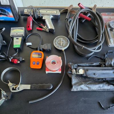 Automotive tools, code scanner dwell meter, timing light