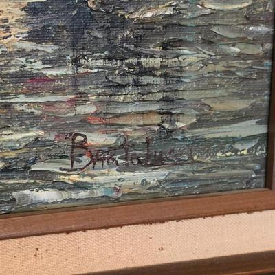 Sale Photo Thumbnail #90: Vintage Bartolucci oil painting on canvas