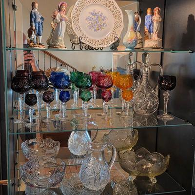 Sale Photo Thumbnail #43: Nachtmann Traube colored crystal glasses
