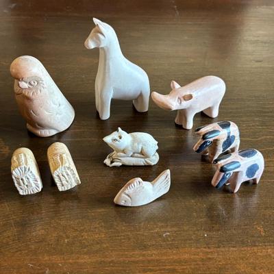 Lot #190 - Lot of Vintage Carved Stone Animal Figurines