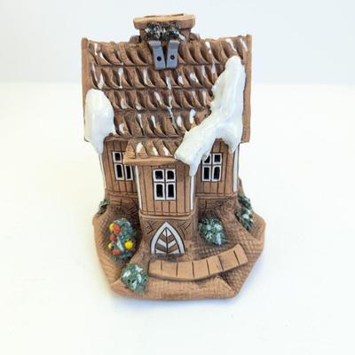Lot #245 - Lithuanian Candle House, Candle Holder, Clay, Terra Cotta Cottage GR C Goar