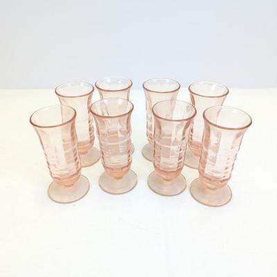 Lot #105 - Vintage Pink Indiana Glass Fostoria Colony Tumblers