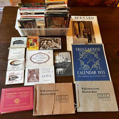 Lot #214 - Vintage Unused Postcard Collection and Art Calendars