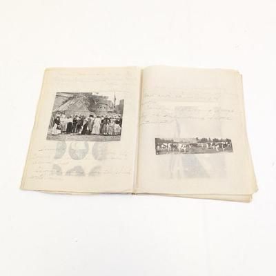 Lot #33 - Short Story Handwritten and Illustrated With Magazine Pictures