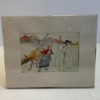 Lot #28 - Carl Larsson with the Cow" from Carl Larsson's The Spade Heritage, Sweden