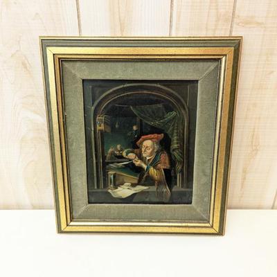Lot #54 - Reproduction of The Schoolmaster by Gerhard Dou 1600s