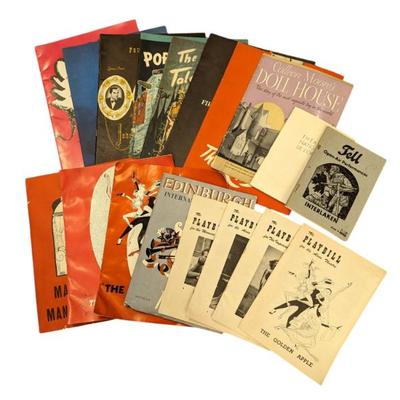 Lot #252 - Vintage Playbills and Festival Programs Lot