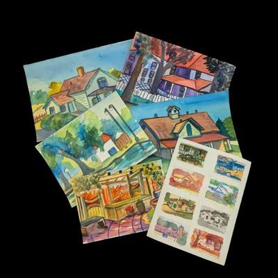 Lot #43 - Watercolors by Bob Satterlee