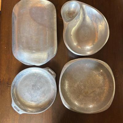 Lot #218 - Vintage NAMBE Metal Alloy Serving Pieces