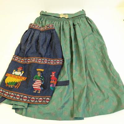 Lot #122 - Austrian Geiger Tyrol Skirt With Guatemalan Embroidered Apron