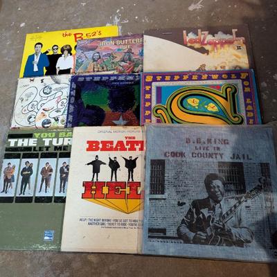 Lot #86 - Vintage 1960s 1970s Vinyl Record Collection, Including Led Zeppelin