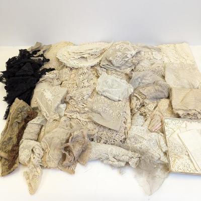 Lot #124 - Huge Collection of Antique and Vintage Lace