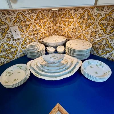 Lot #136 - Antique Theodore Haviland Limoges France Dinnerware Set
