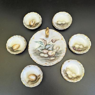 Lot #111 - Antique T&V Limoges France Egg Serving Set