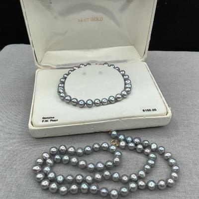 Freshwater pearls- a lot in this auction