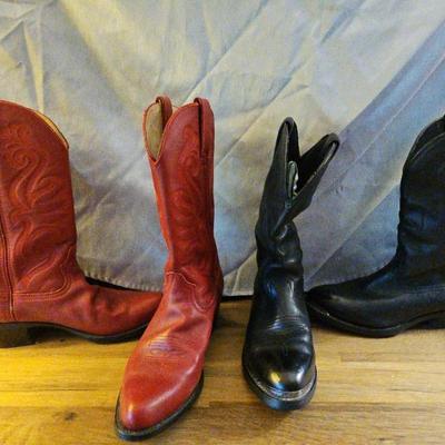 2 Pair Of Ladies Durango Leather Boots
