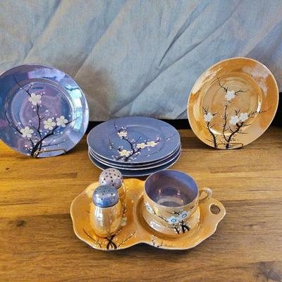 Vintage Lustreware Hand Painted Nippon Porcelain 