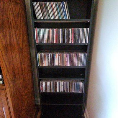 Black Media Storage Cabinet Of Mystery CDs