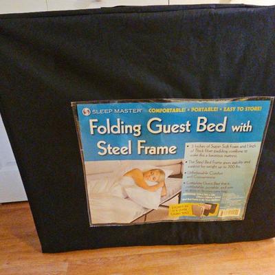Sleep Master Folding Bed With Steel Frame And Carry Bag