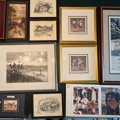 Mystery Lot: Framed Art (12) 