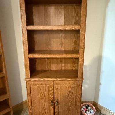 1 Sauder oak Bookcase
