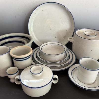 Dansk International Blue & White Ceramic Ware (71 Pieces)