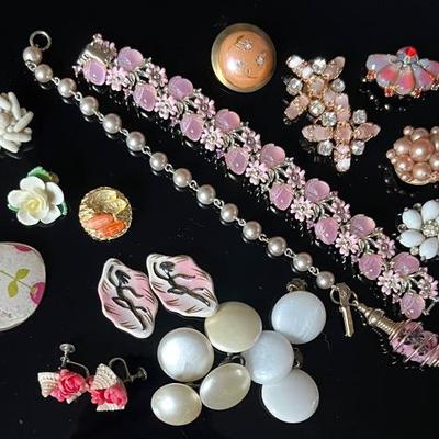 Vintage Costume Jewelry with Marked
