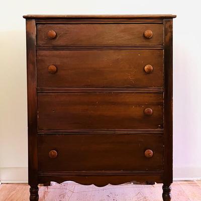 Walnut Dresser, Vintage 