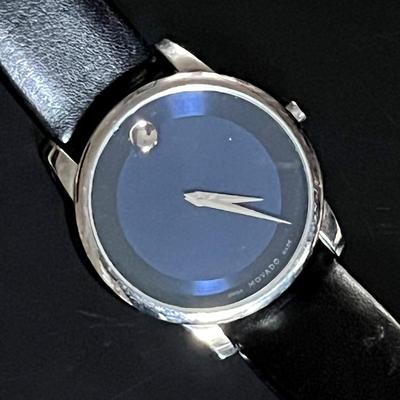 Movado Swiss Made Watch #14251290 with Movado Leather Band