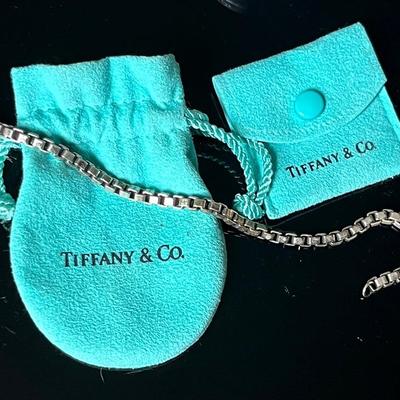 Tiffany .925 Sterling Silver Link Bracelet with Tiffany Bags