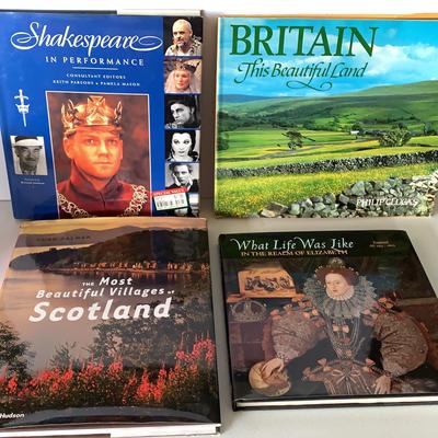 Collection of Books About England, Scotland, Shakespeare And King Arthur