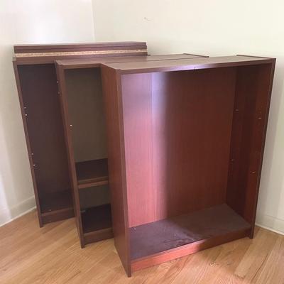 MDF Mahogany Tone Bookcases (3)