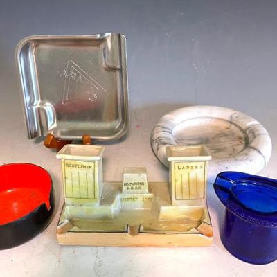 Vintage Lusterware Novelty Ashtray With Advertising Ashtrays