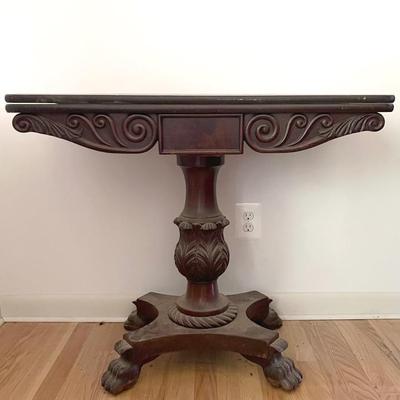 Victorian Mahogany Game Table