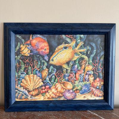 Coral Reef Lithograph by Bette Nowell
