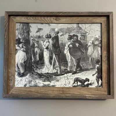 1878 Harpers Weekly Antique Print #3