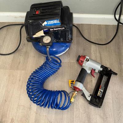 Air Compressor Plus Stapler
