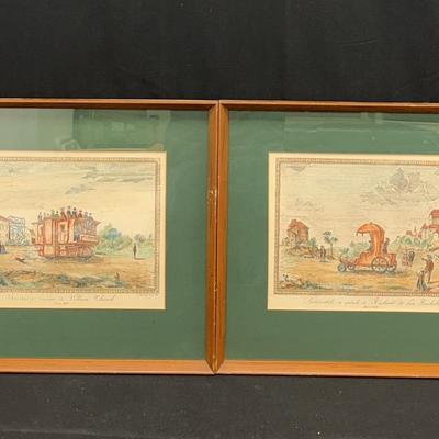 Framed Scenic Prints By B. Rosaspina Incise