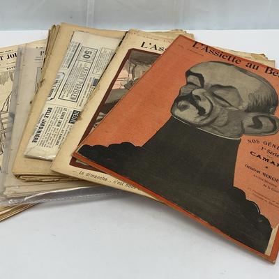 Antique And Vintage French Comedy Magazines