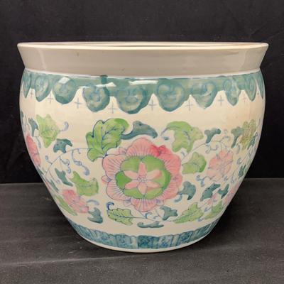 East Asian Ceramic Lotus Planter